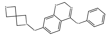 Example of scaffold with starred heteroatoms