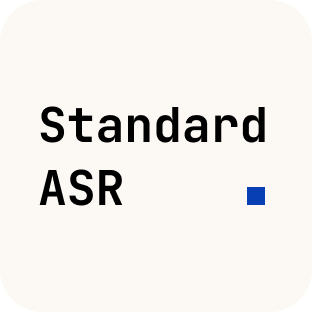 Standard ASR