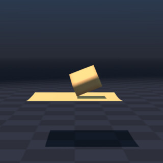 Softbody Dropping to Cloth