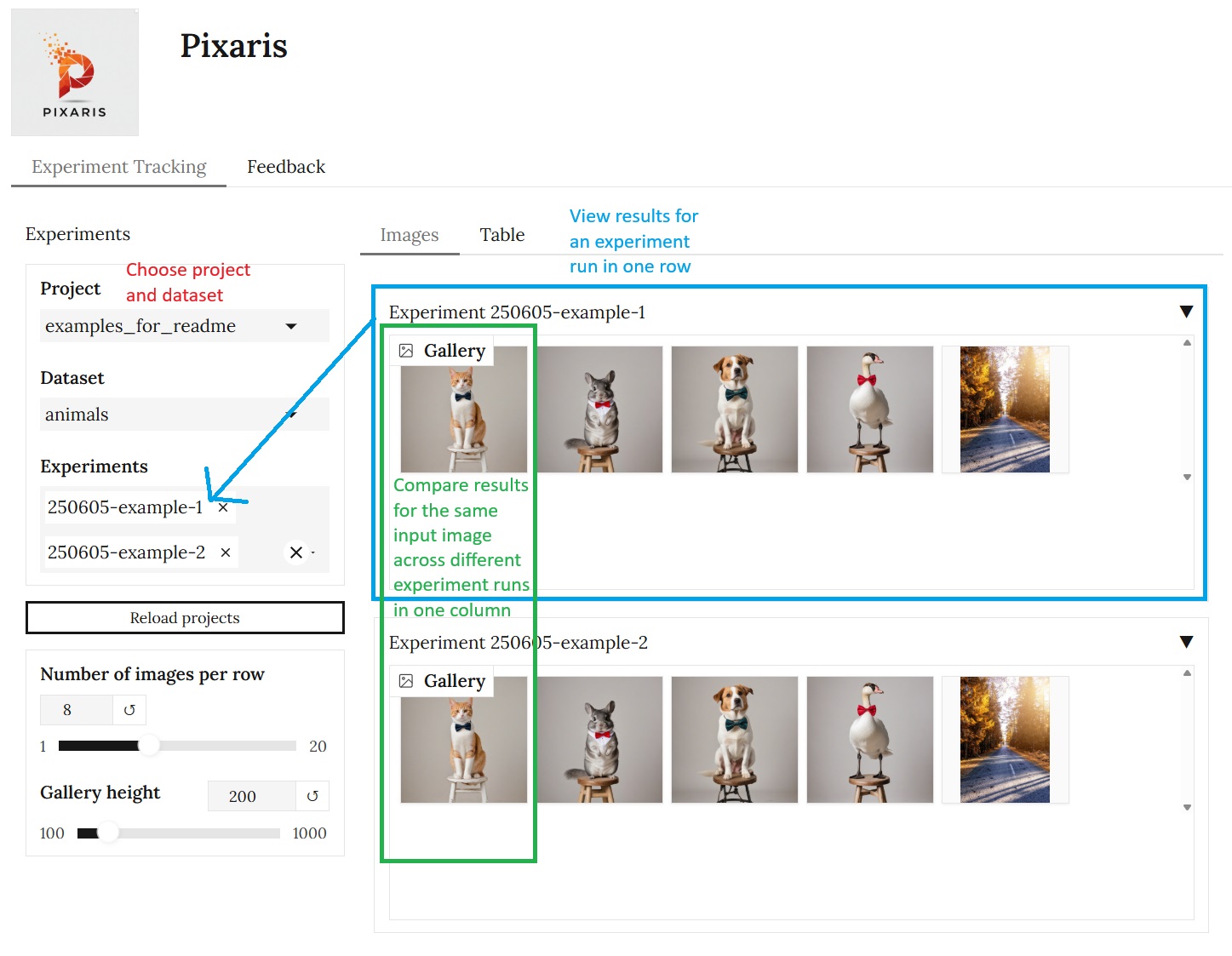 ExperimentTrackingView