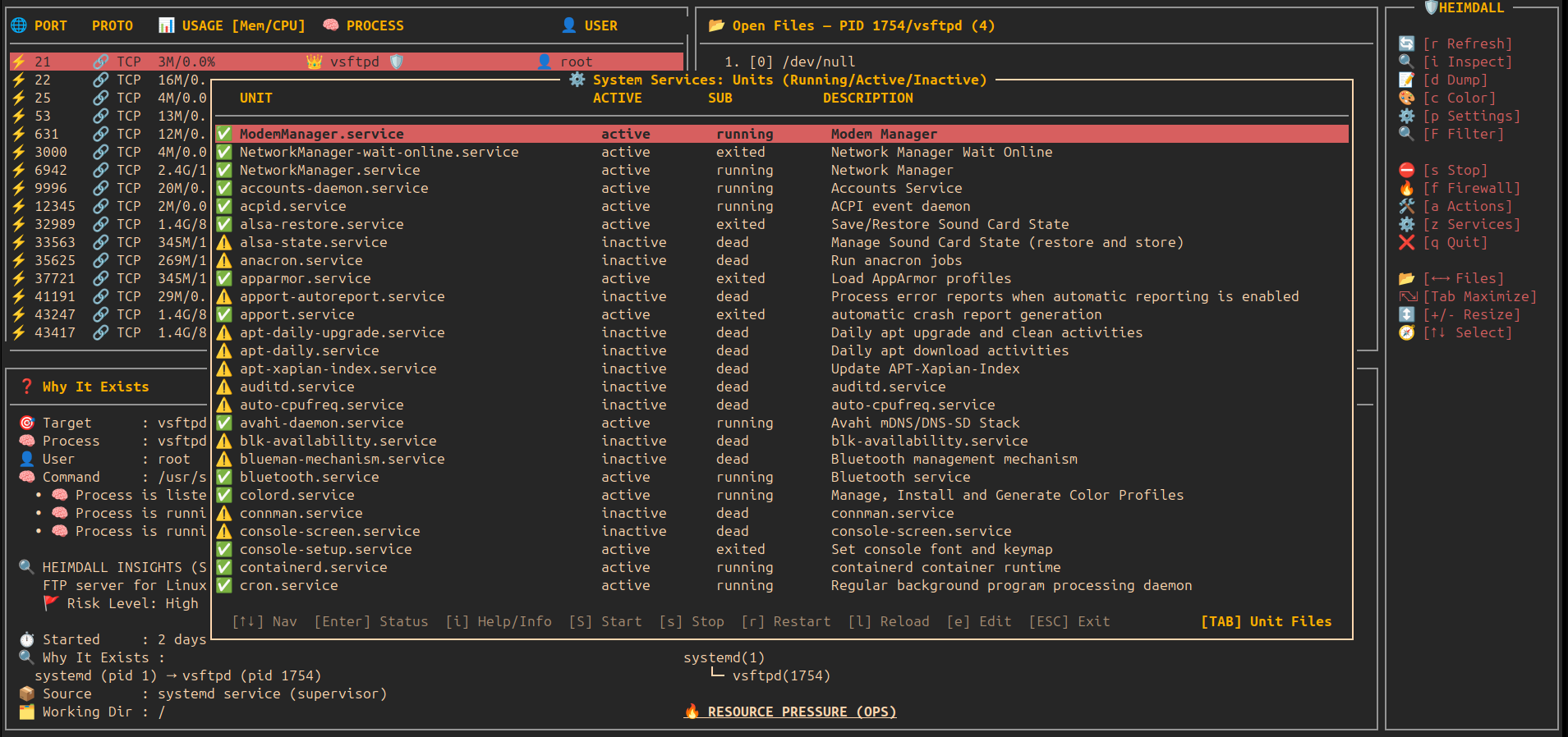 heimdall services manager