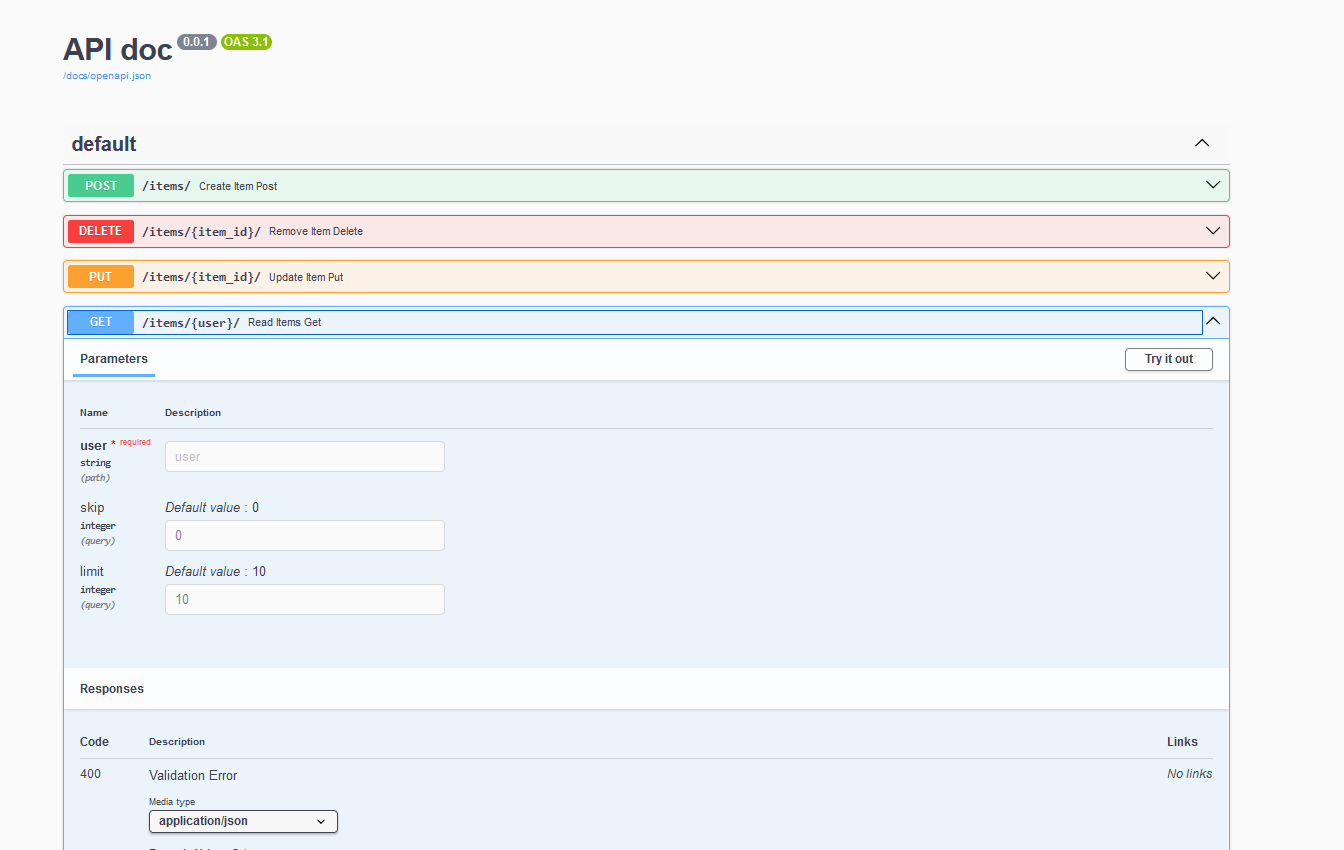 OpenApi Example
