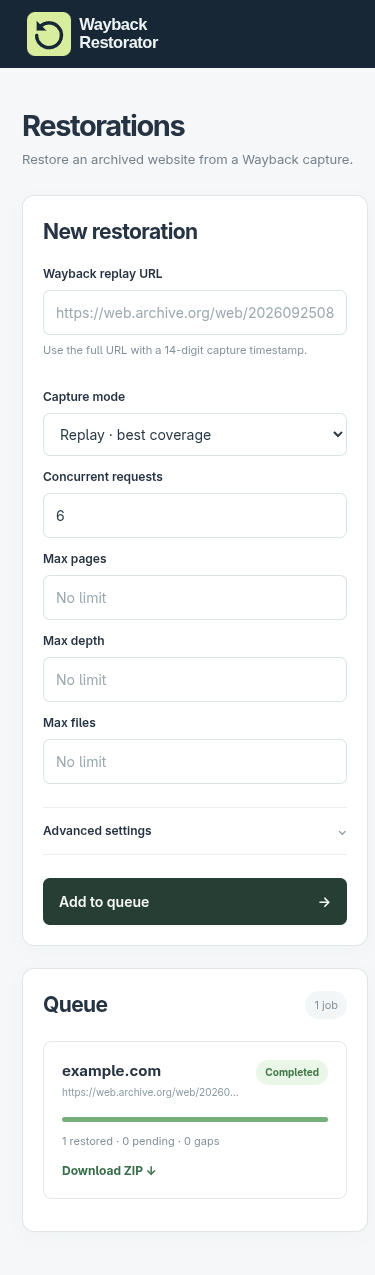 Mobile dashboard
