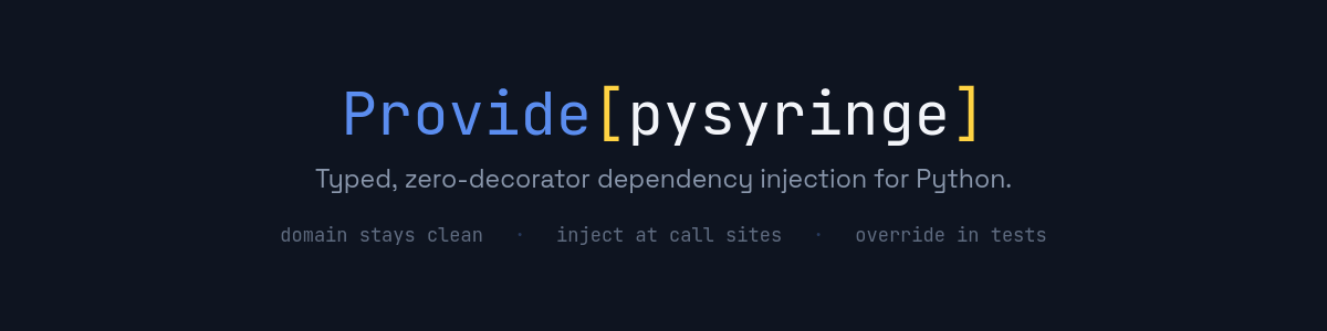 PySyringe - Dependency Injection for Python