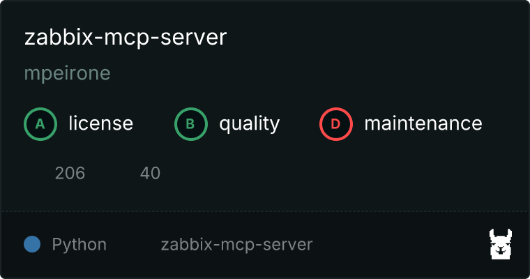 zabbix-mcp-server MCP server
