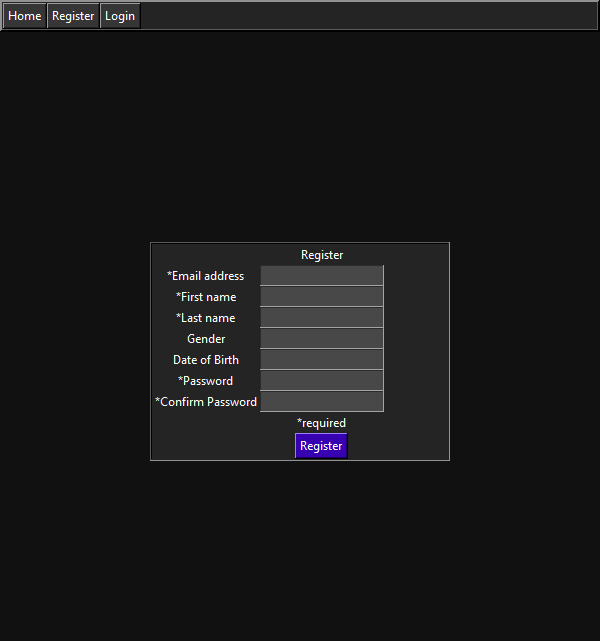 Screenshot of the application GUI