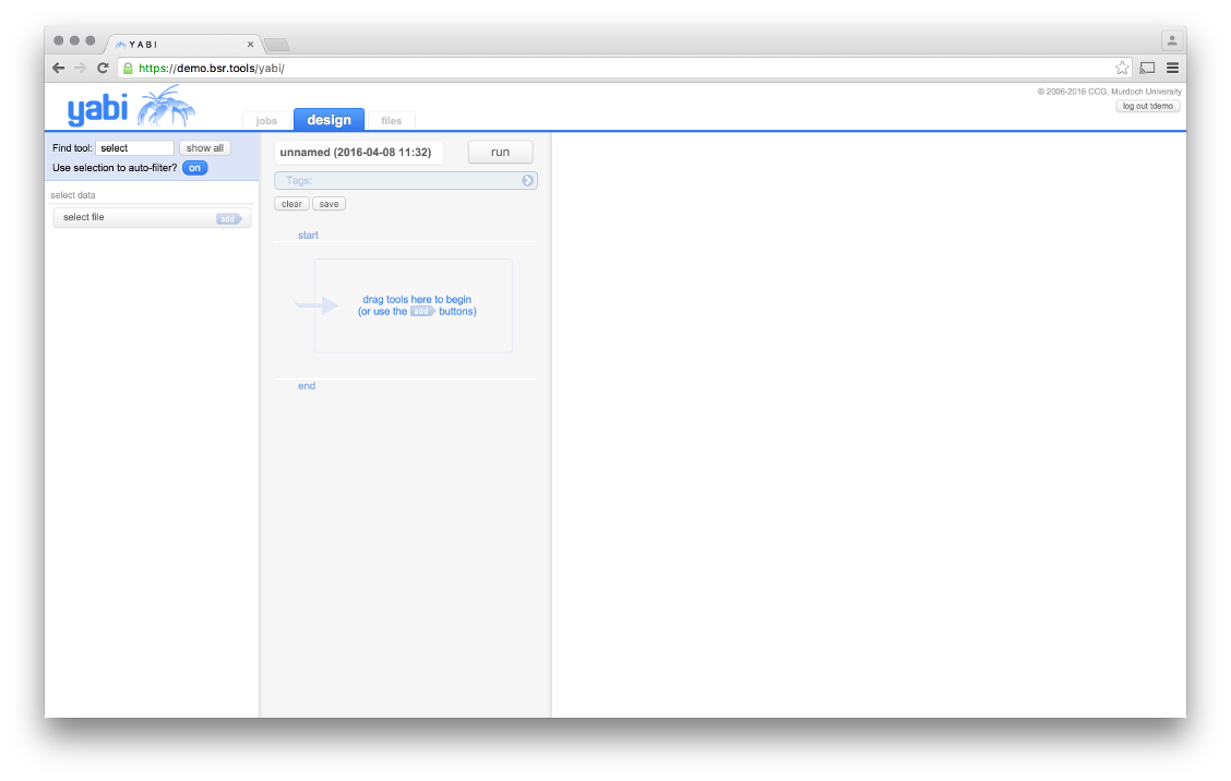 The BSR/MHammell lab yabi installation