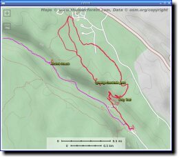 PyTopo screenshot, Bandelier National Monument