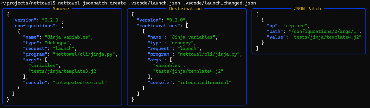 JSON Patch create