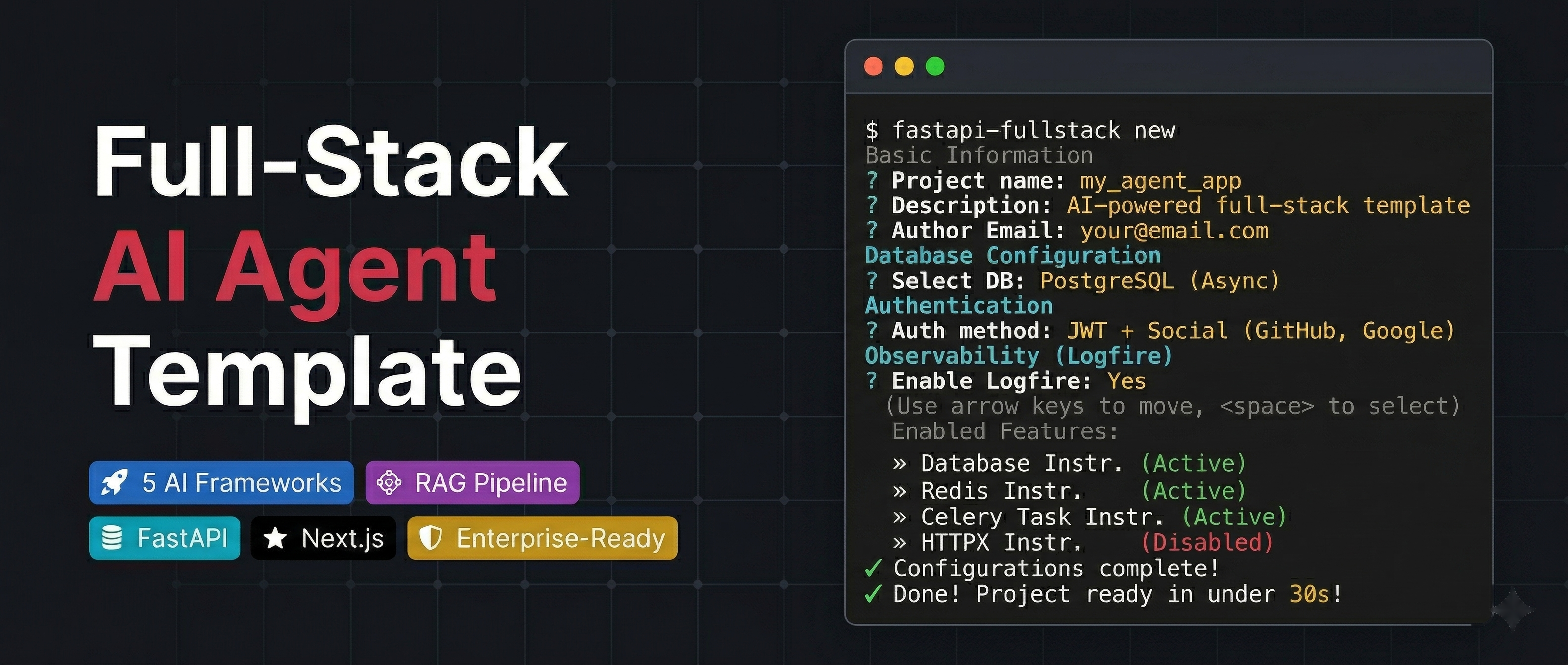 Full-Stack AI Agent Template