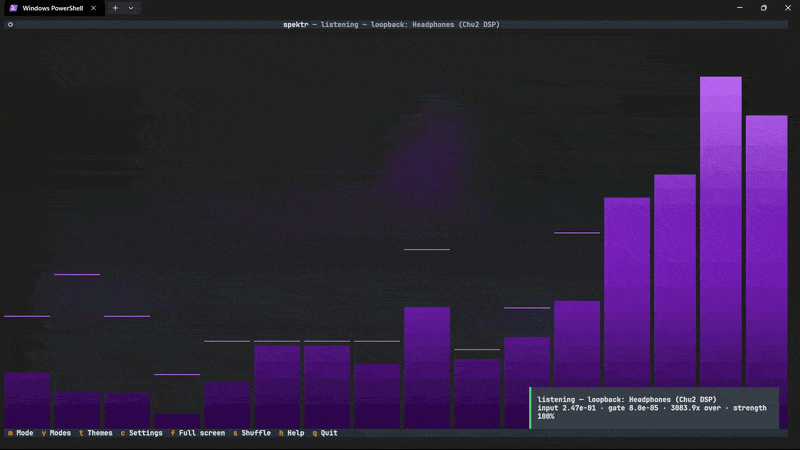 spektr cycling through render modes