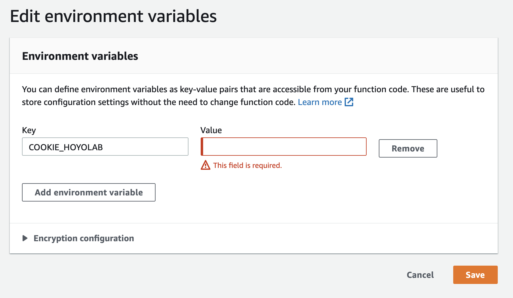EnvironmentVariables