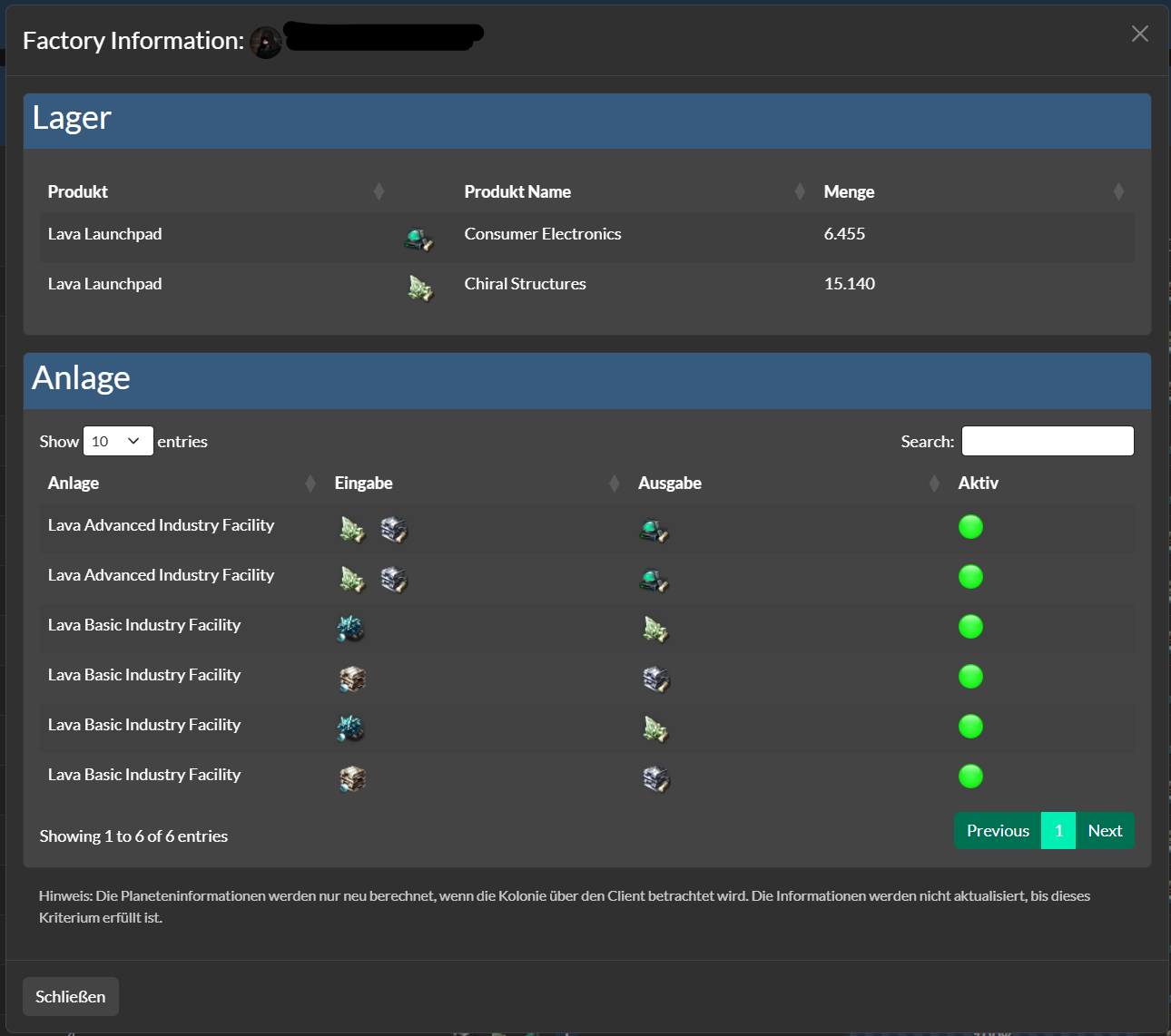 Factory Modal