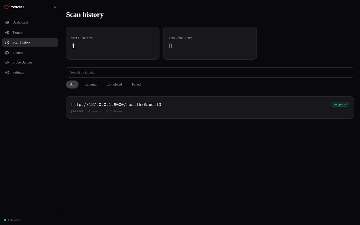 Scan History