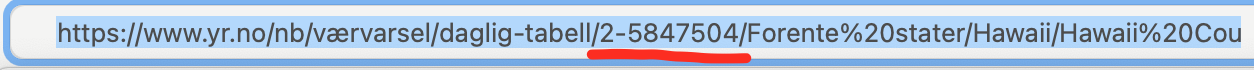 LocationId in URL