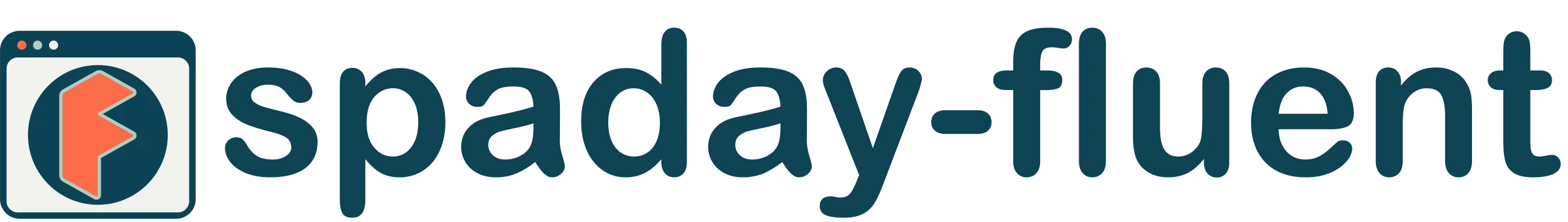 spaday-fluent logo, Fluent 2 mark inside a browser window