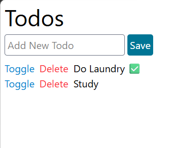 todo app screenshot