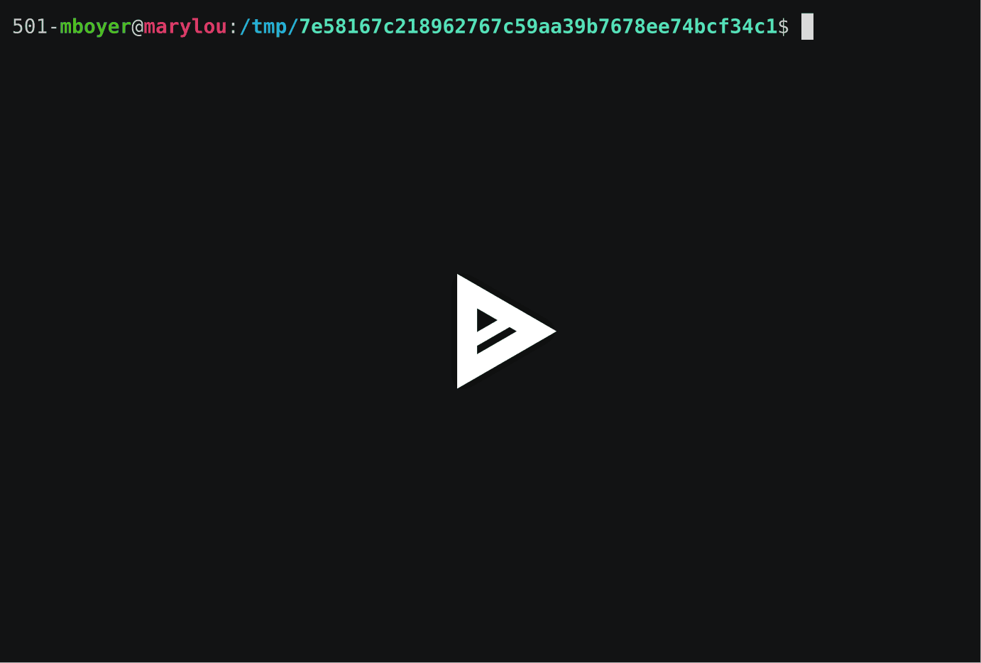 SQBrite demo terminal recording
