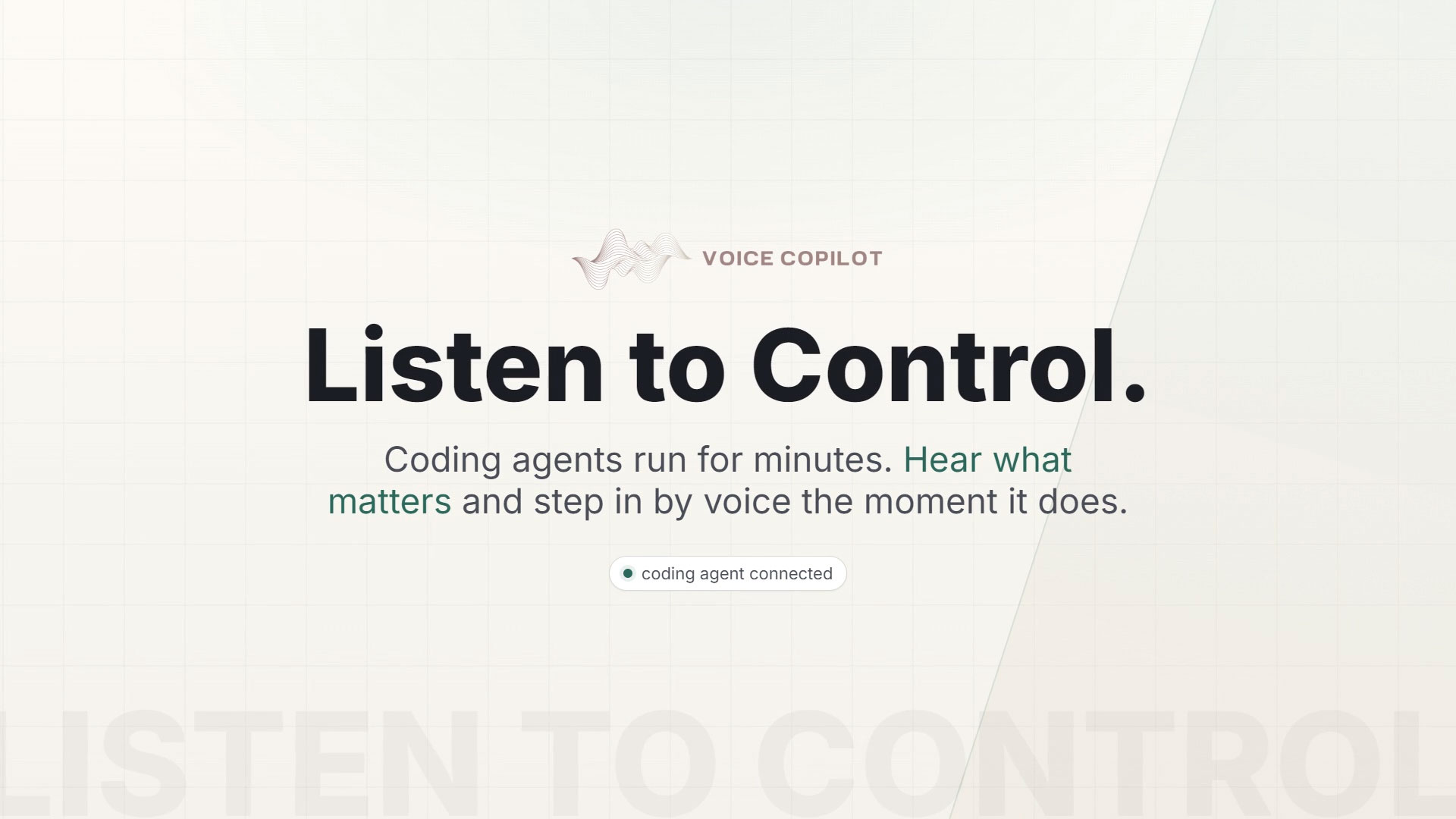 Watch the Voice Copilot demo (60s)