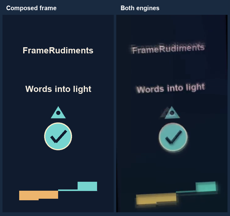 Actual composed and processed lyric/sprite frames