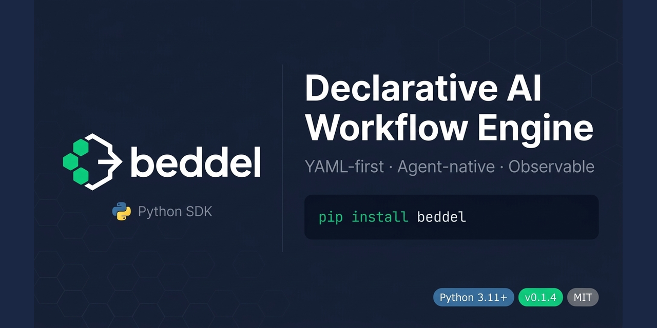 Beddel — Declarative YAML-based AI Workflow Engine