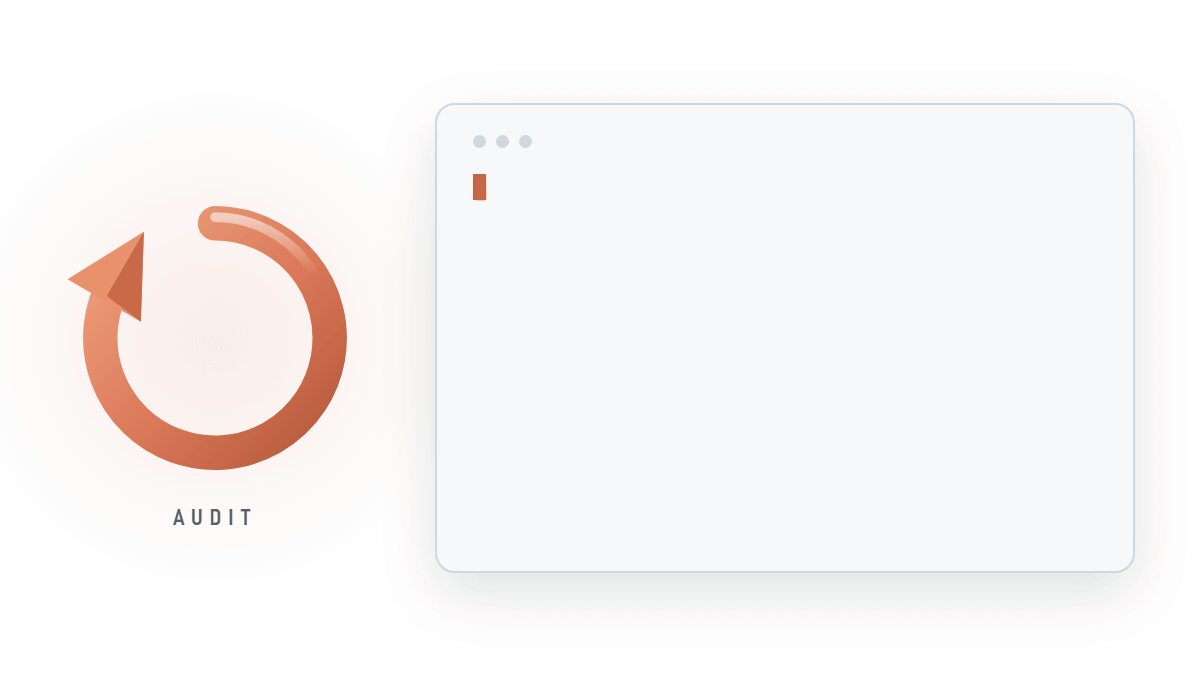 A run: /jeffy audits the codebase, then fixes one finding per iteration with a check that ran and passed and a local commit, until a fresh audit is clean, the evaluator agrees and the tests pass.
