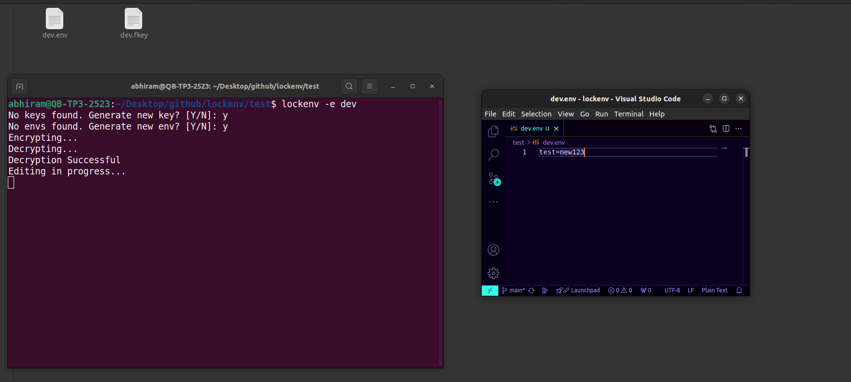 Default command Screenshot