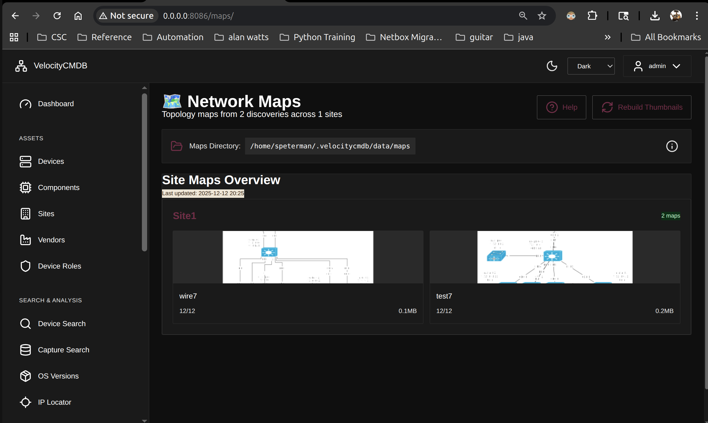 Maps by Site