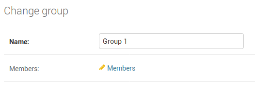 Member change page