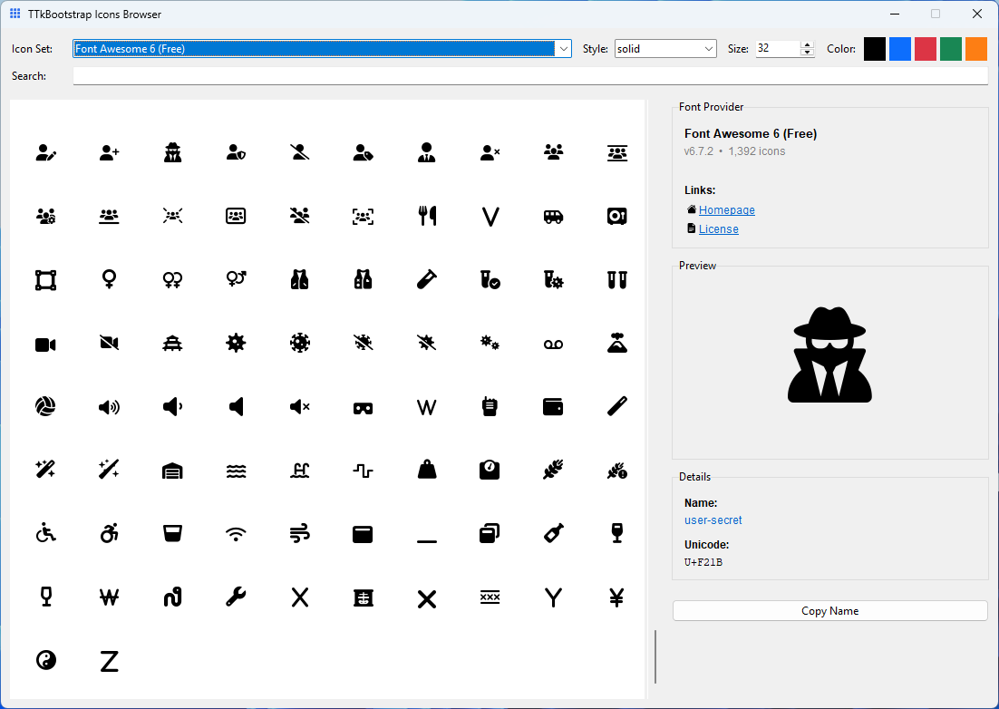 Icon Browser