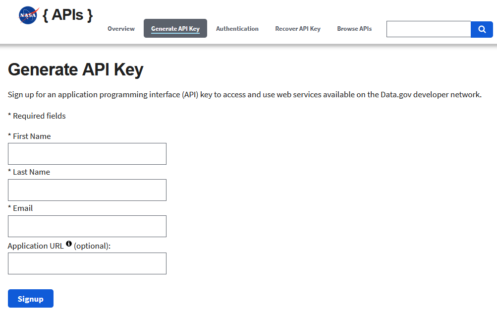 API Key Generate Info