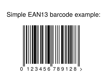 Generated barcode example