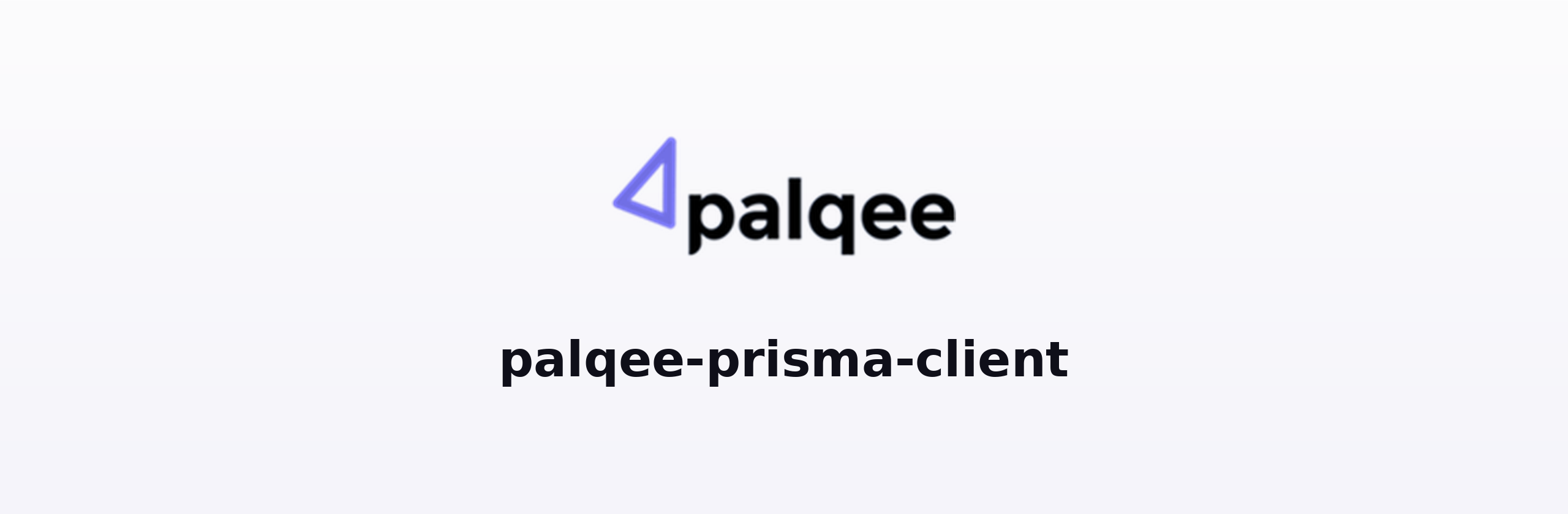 Palqee Prisma Client