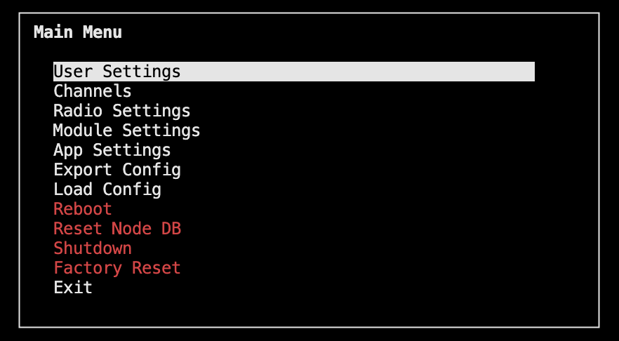Contact - Settings Dialogue