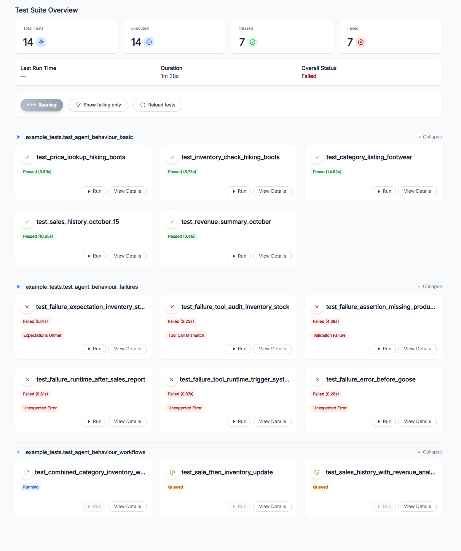 Dashboard screenshot