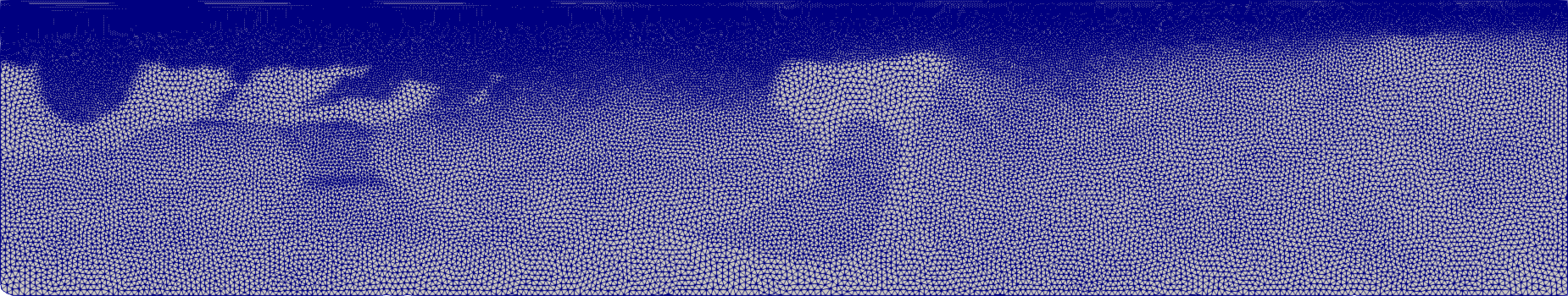 Above shows the mesh in ParaView that results from running the code below