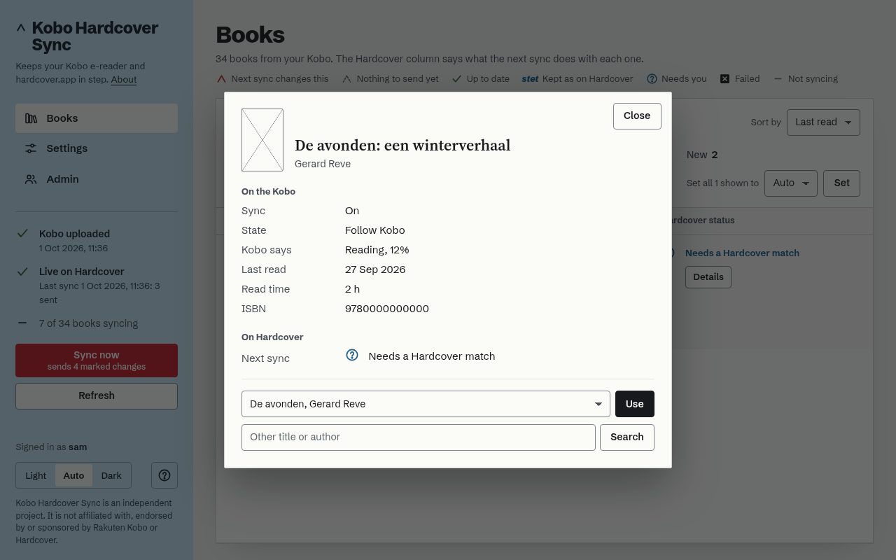 Choosing the Hardcover book for a title it was not sure about