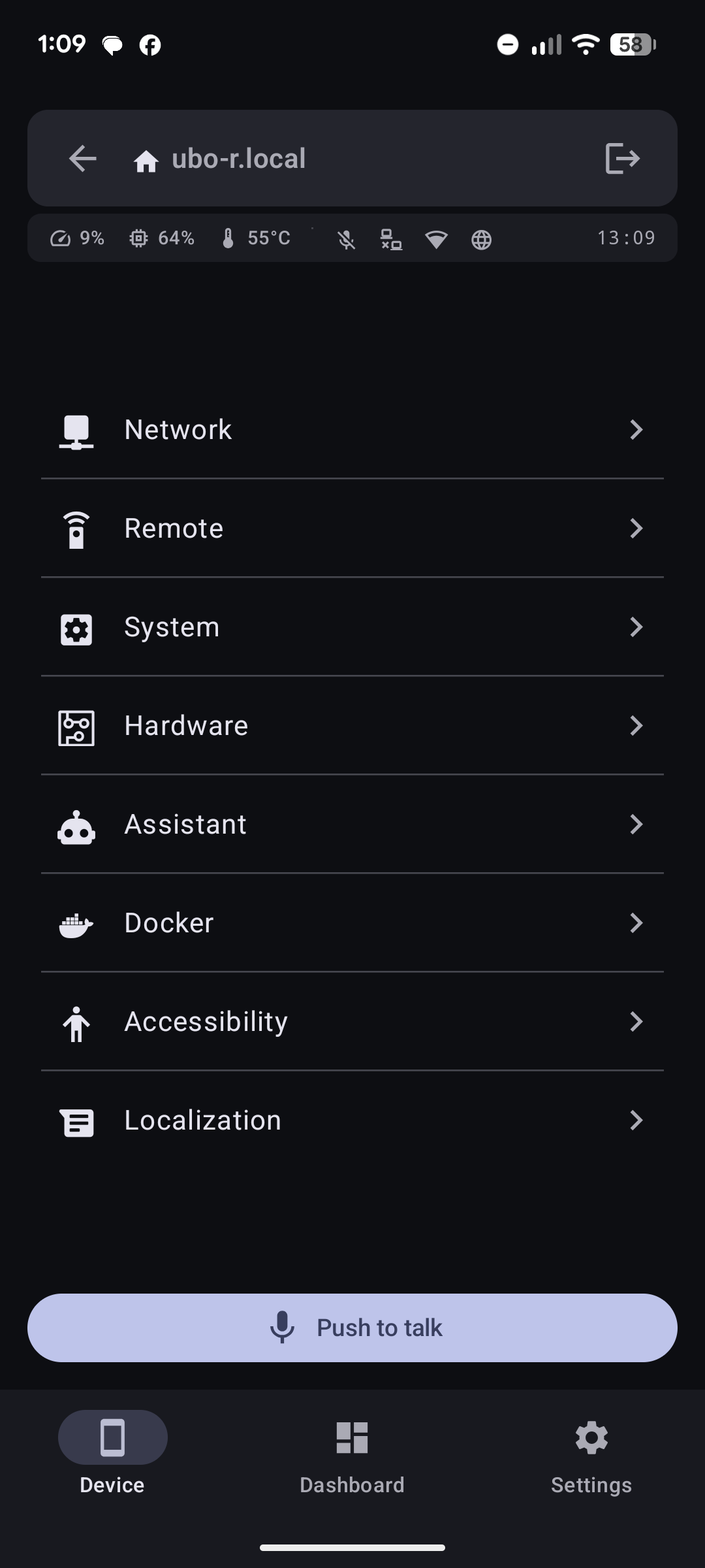 Android app Menu