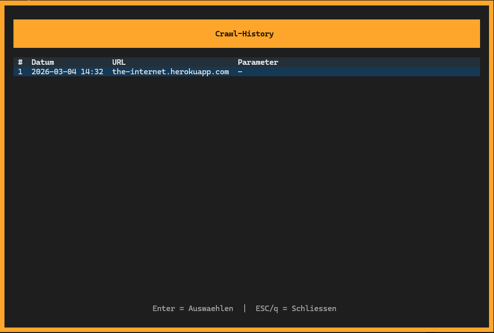 Crawl History