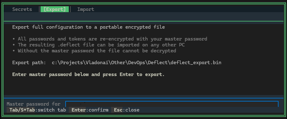 Config Export