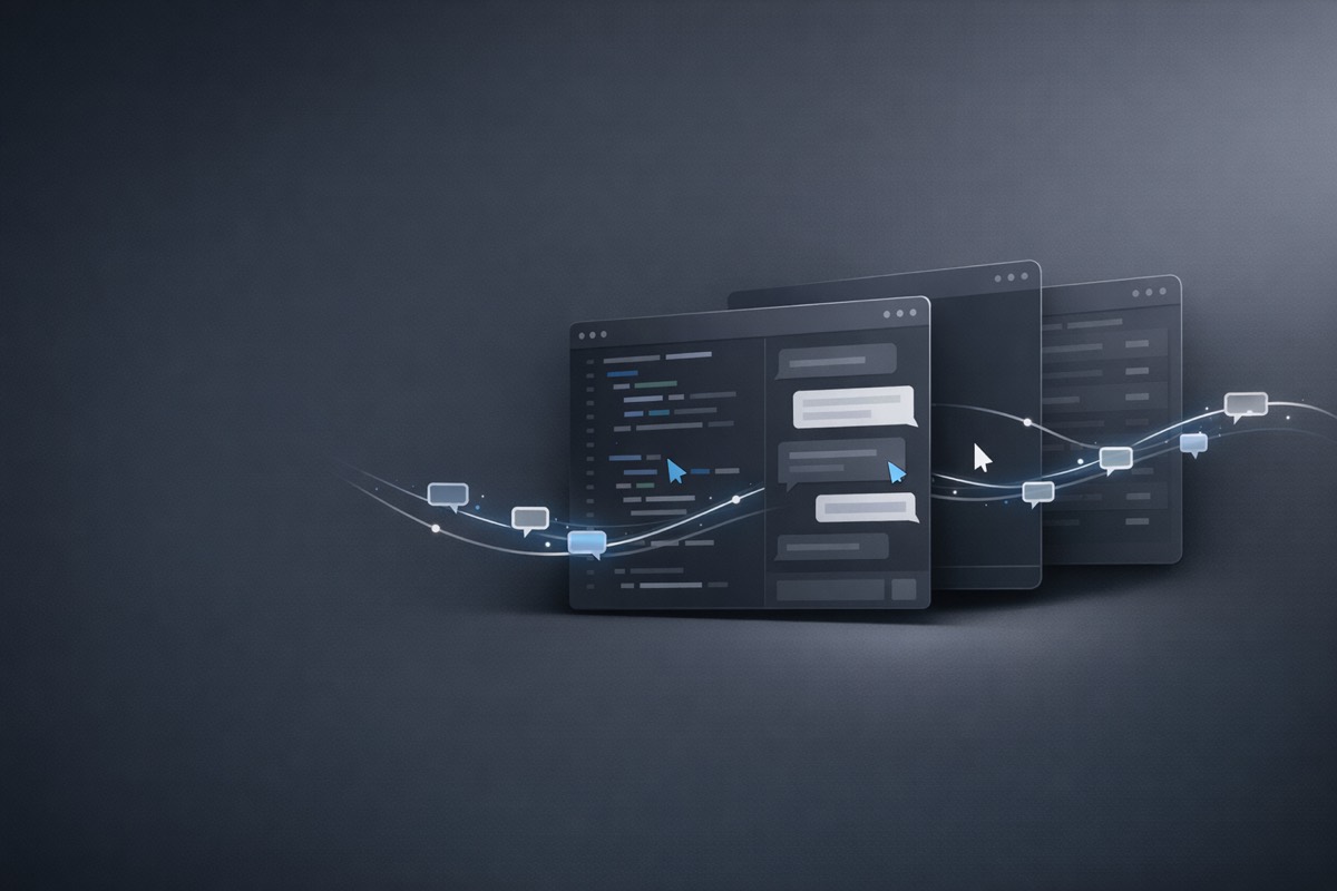 Agent Bus MCP website hero illustration showing local coding agents coordinating through a shared message bus.