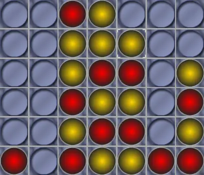 Connect4 mid-game