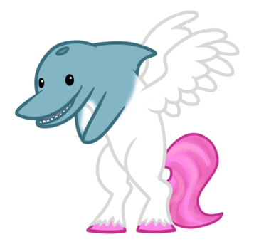 Dolphin-pony - taking two cute things and ending up with something incredibly scary