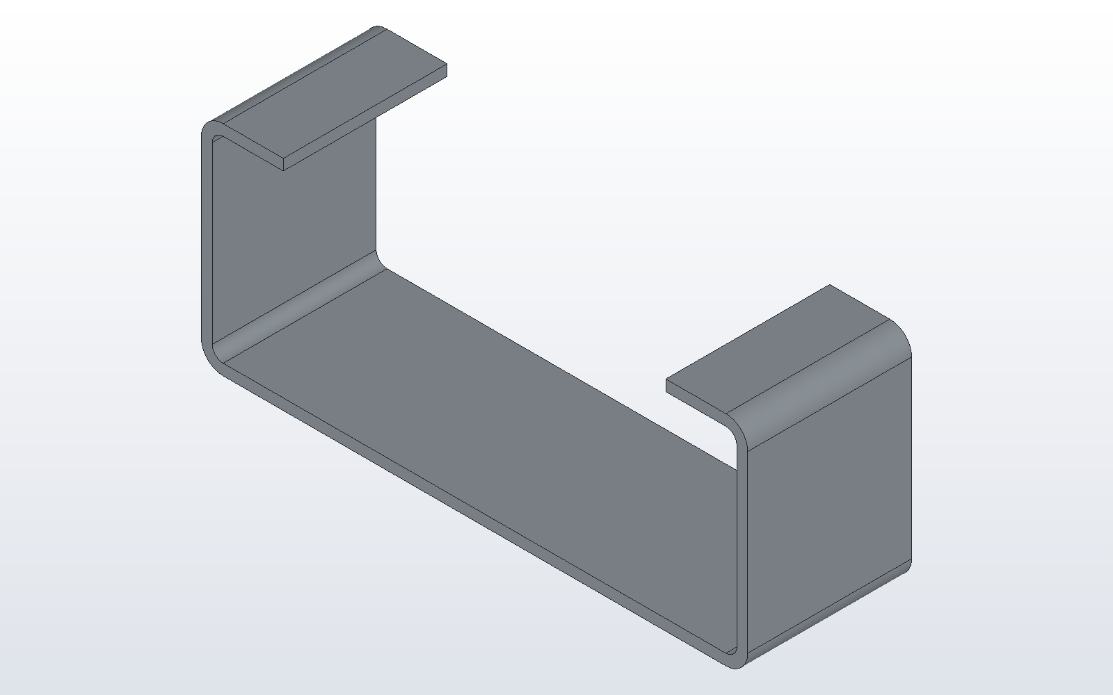 A lipped sheet metal channel