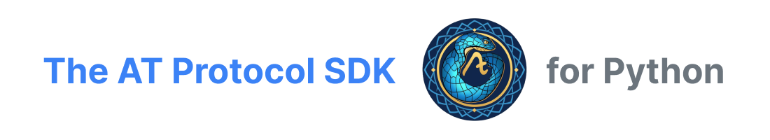 Logo of atproto SDK for Python by Midjourney'