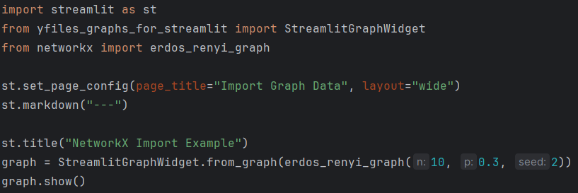Import graph data