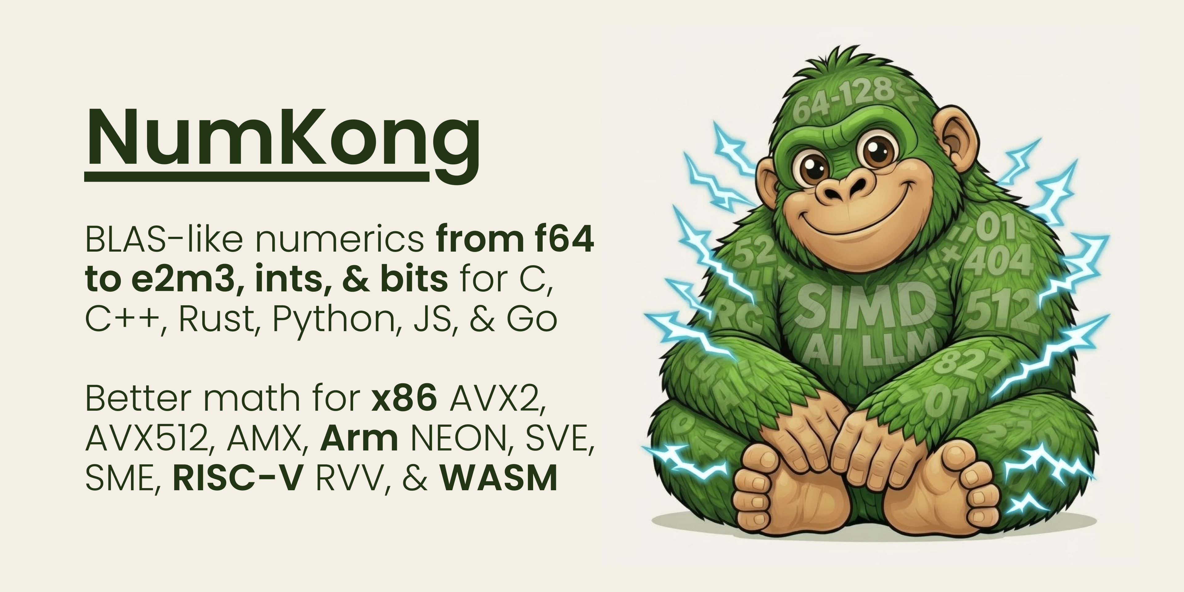 NumKong banner