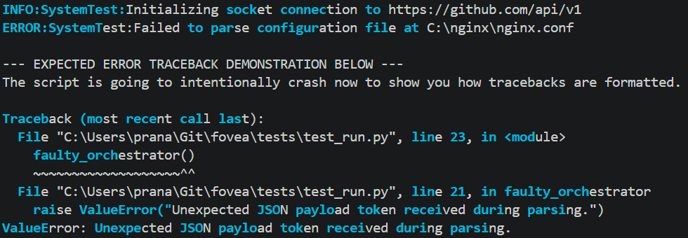 Bionify Terminal Output Demo