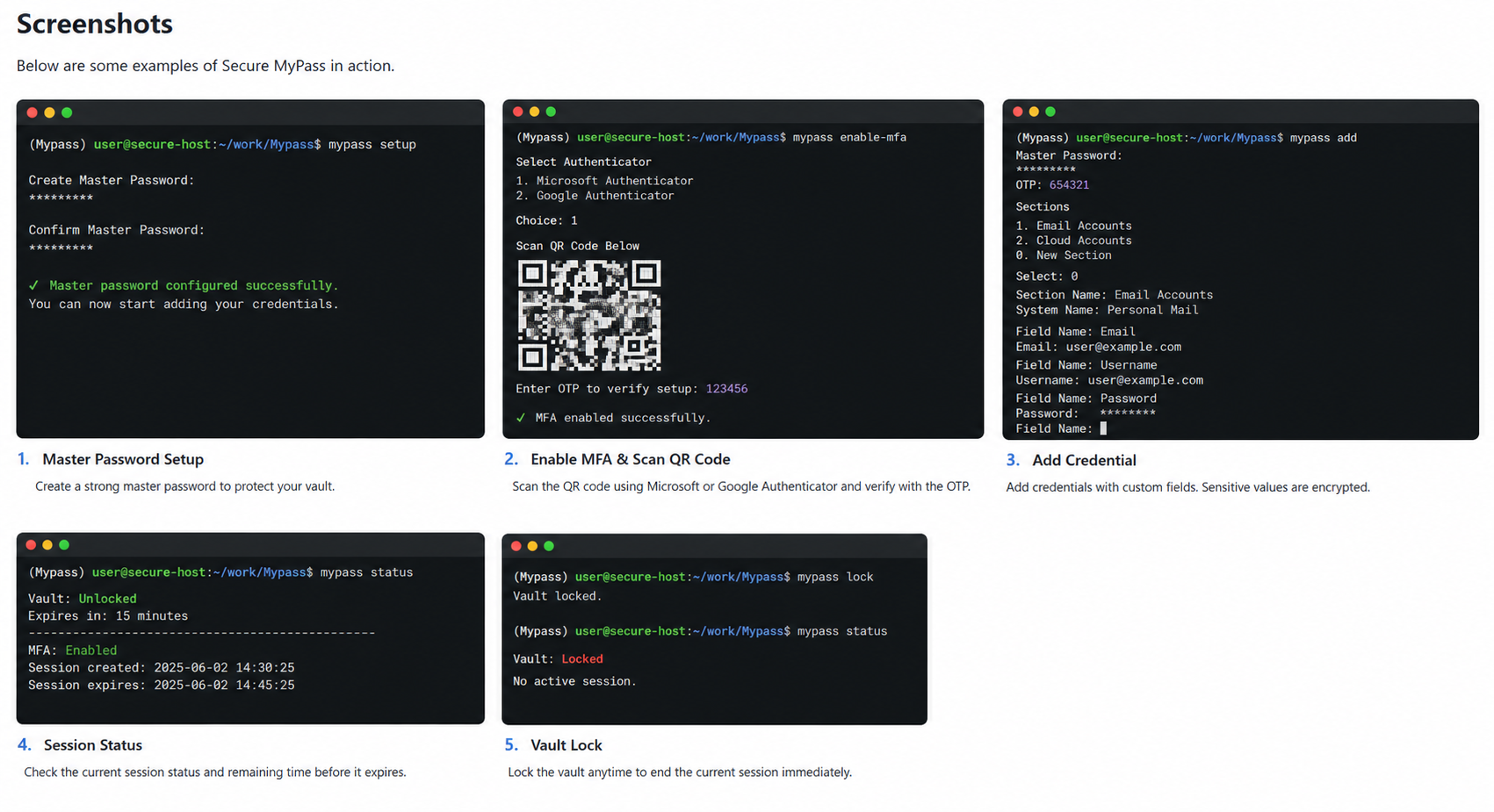 Secure MyPass Workflow