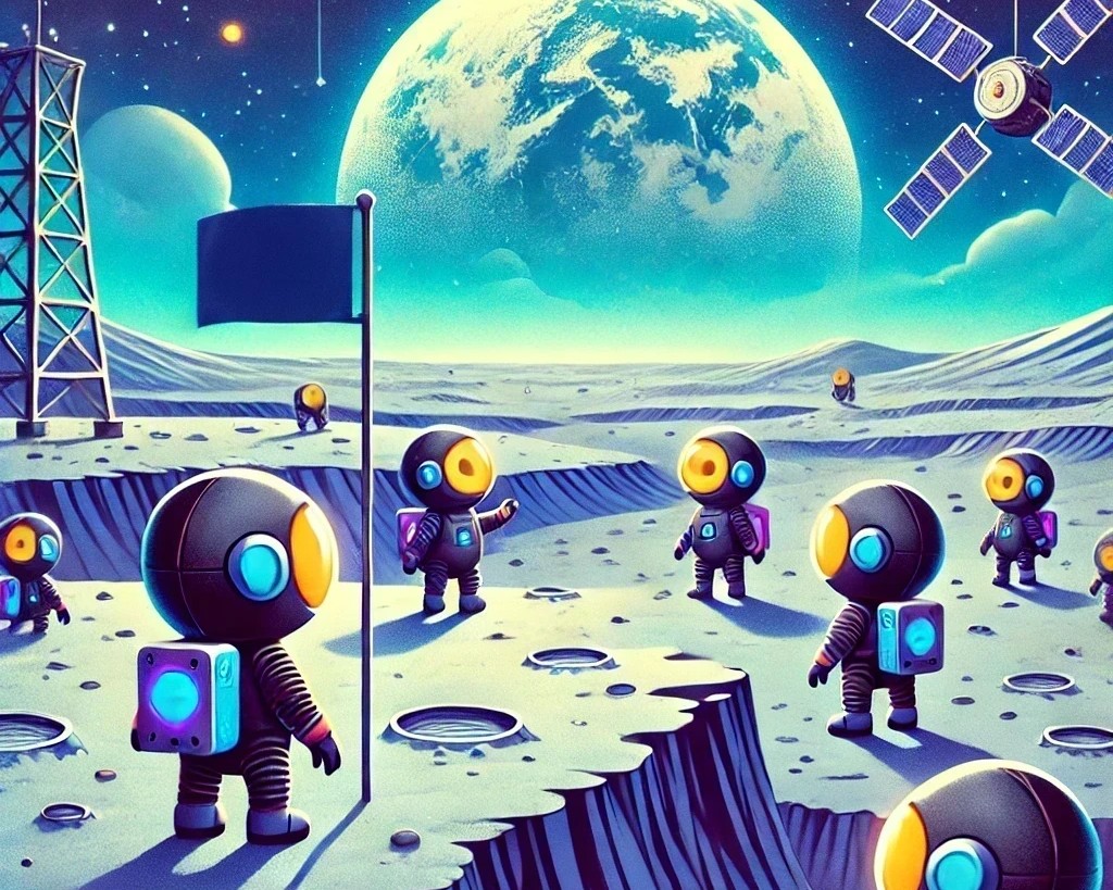 MiniAgents on the Moon